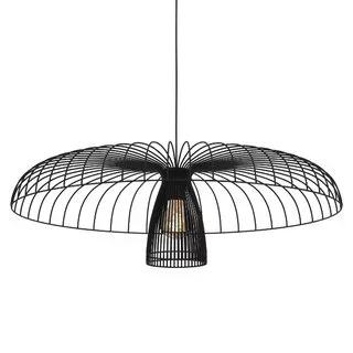 Hanglamp Champerico  1-lichts zwart Ø77 cm