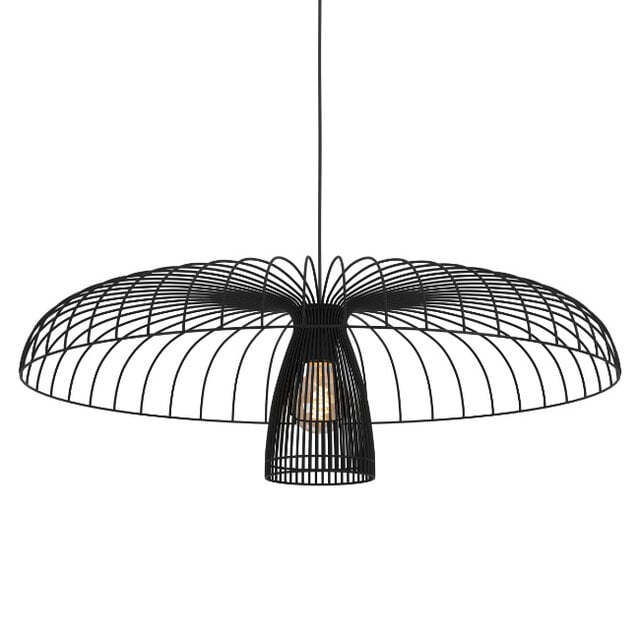Hanglamp Champerico  1-lichts zwart Ø77 cm
