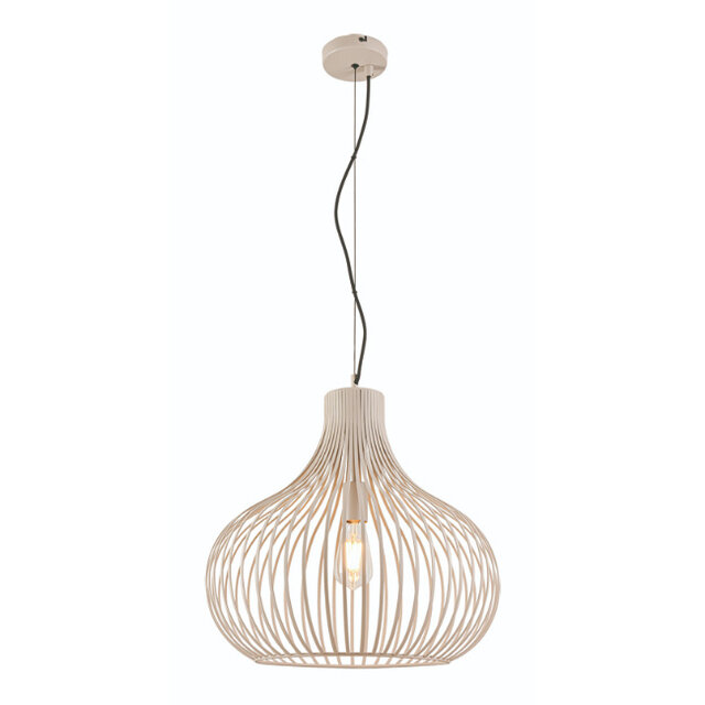 Hanglamp Aglio 1-lichts crème Ø48 cm