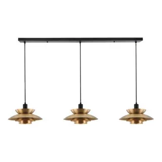 Hanglamp Muschio 3-lichts goud