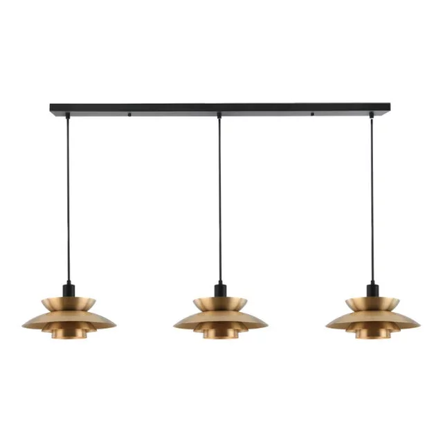 Hanglamp Muschio 3-lichts goud
