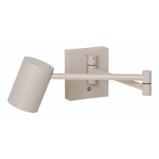 Wandlamp Picchio 1-lichts crème zwenkarm