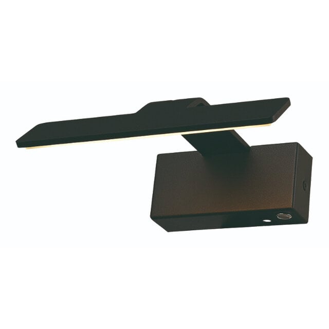 Wandlamp Dali  1-lichts zwart 20 cm