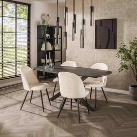 Eetkamertafel Monte 180 cm deens ovaal