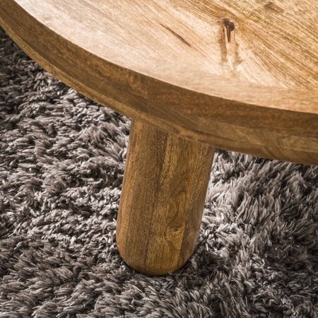 BelaLuz Modern landelijke salontafel Bono 2 set mangohout