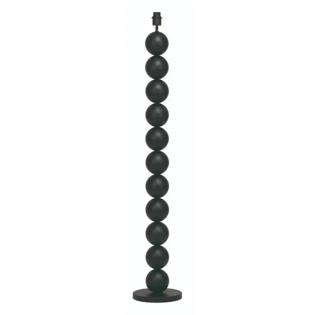 Vloerlamp Onda 1-lichts zwart (zonder kap)