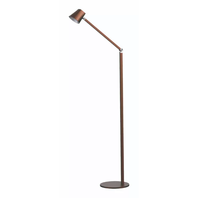 Vloerlamp Triëste 1-lichts koper