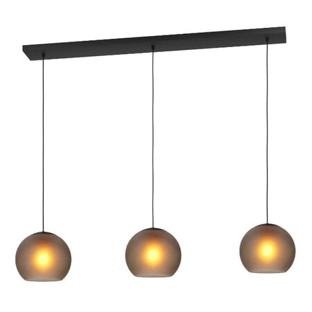 Stars of Light Industriële hanglamp Arangona 3-lichts balk wart