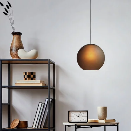 Stars of Light moderne Industriële hanglamp Arangona 1-lichts zwart