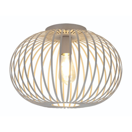 Freelight Moderne plafondlamp Aglio 1-lichts Ø40 cm crème