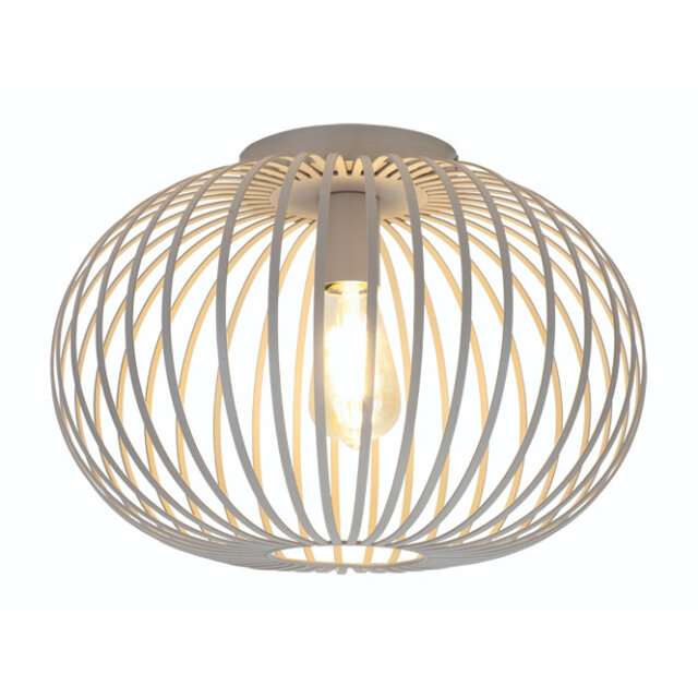 Plafondlamp Aglio 1-lichts crème 40 cm