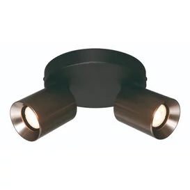 Opbouwspot Strano 2-lichts gunmetal