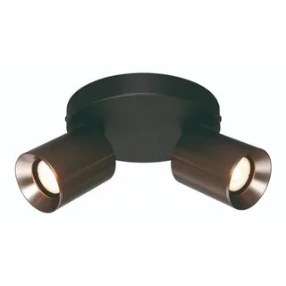 Opbouwspot Strano 2-lichts gunmetal