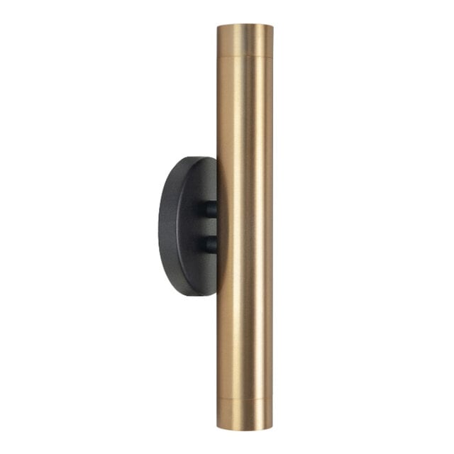 Wandlamp Trend 2-lichts zwart goud