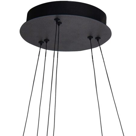 Highlight Modern Industrieel Onda hanglamp Ø60 cm en Ø40 cm zwart goud