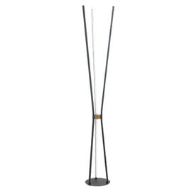 Vloerlamp Forli 1-lichts Zwart