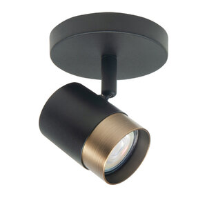Highlight Modern Industrieel opbouwspot Savona 1-lichts zwart brons