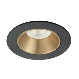 Inbouwspot Downlight 1-lichts zwart goud