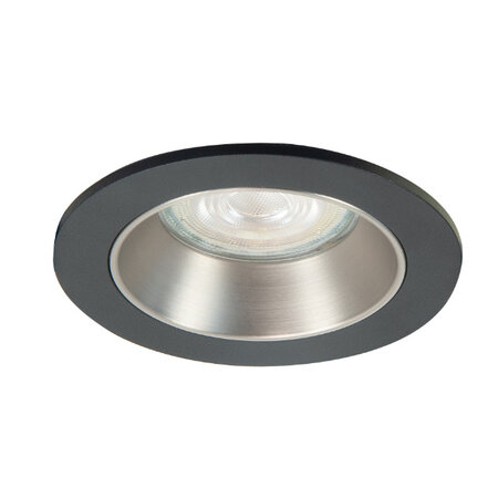 Highlight Modern Industrieel inbouwspot Downlight Ø9,4 cm zwart Zilver