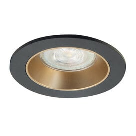 Inbouwspot Downlight 1-lichts zwart goud