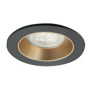 Inbouwspot Downlight 1-lichts zwart goud
