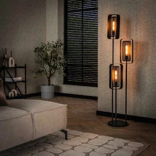 Vloerlamp Echo 3-lichts charcoal