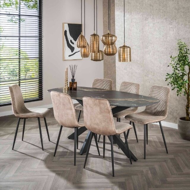 Eetkamertafel Polaris Deens ovaal 180 cm