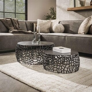 Salontafel Dante set Ø75 cm