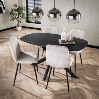 Eetkamertafel Monte Deens ovaal 150 cm