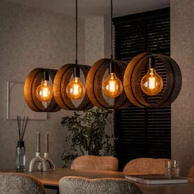 Hanglamp Pluto 4-lichts charcoal