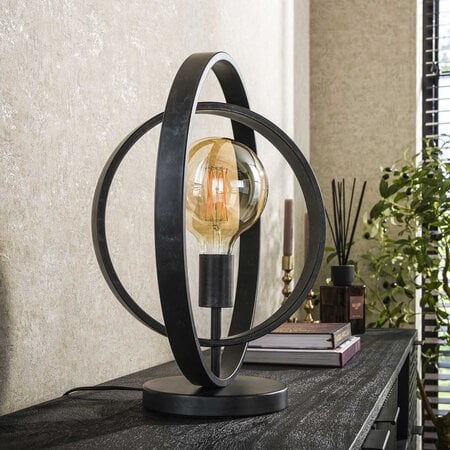 BelaLuz Moderne tafellamp Ozon 1-lichts charcoal