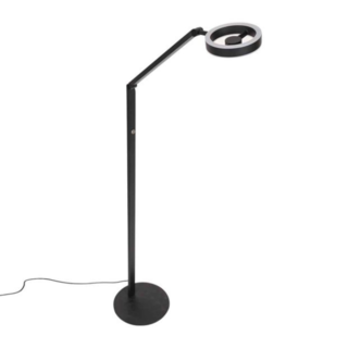 Vloerlamp Ringlux 2-lichts zwart