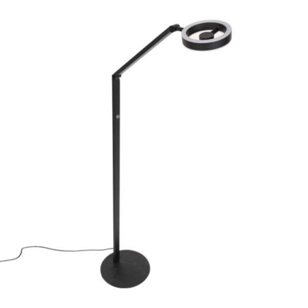Steinhauer Modern Scandinavisch vloerlamp Ringlux zwart