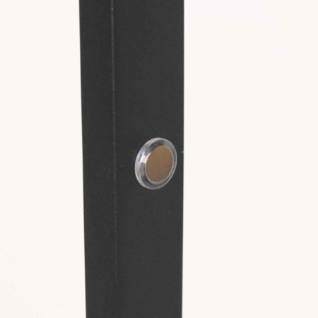 Steinhauer Modern Scandinavisch vloerlamp Ringlux zwart