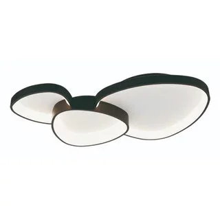 Plafondlamp Organico 3-lichts zwart