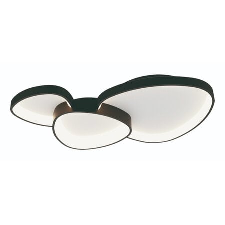 Freelight Moderne plafondlamp Organico 3-lichts zwart