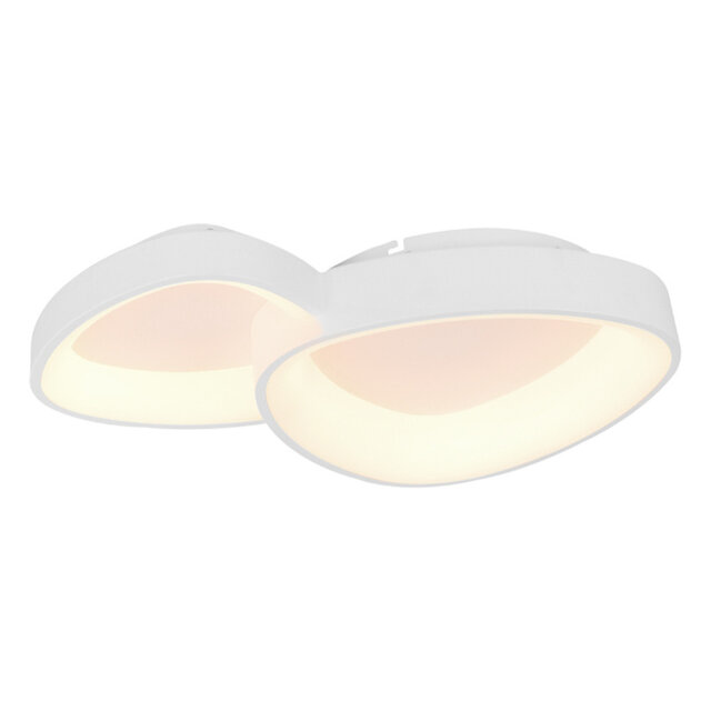 Plafondlamp Organico 2-lichts wit