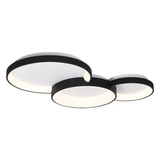 Plafondlamp Fuso 3-lichts zwart
