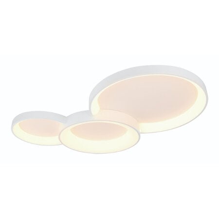 Freelight Moderne plafondlamp Fuso 3-lichts wit