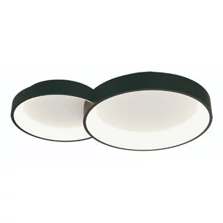 Plafondlamp Fuso 2-lichts zwart