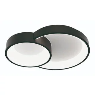Plafondlamp Fuso 2-lichts small zwart