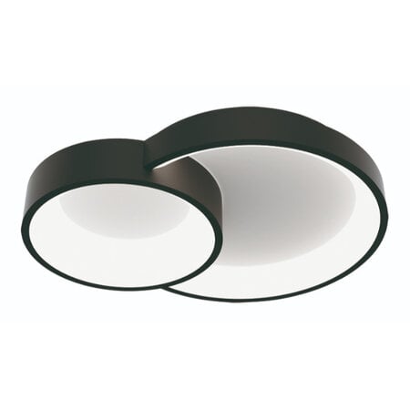 Freelight Modern plafondlamp Fuso 2-lichts zwart small