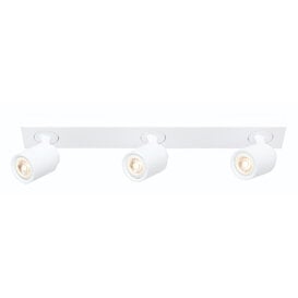 Opbouwspot Razza 3-lichts balk wit