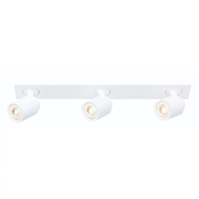 Opbouwspot Razza 3-lichts balk wit