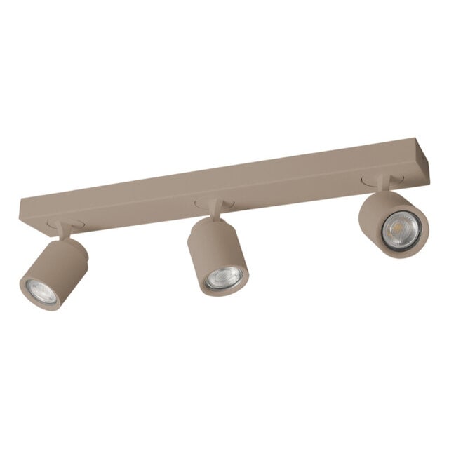 Opbouwspot Razza 3-lichts balk crème