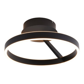 Plafondlamp Pilota 1-lichts zwart Ø40 cm