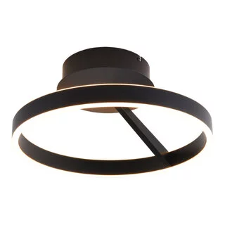 Plafondlamp Pilota 1-lichts zwart Ø40 cm
