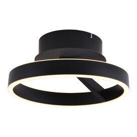 Plafondlamp Pilota 1-lichts zwart Ø30 cm