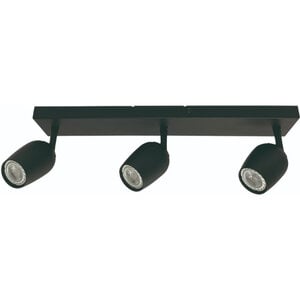 Freelight Modern Industrieel opbouwspot Trova 3-lichts zwart