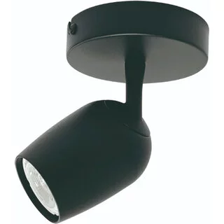 Opbouwspot Trova 1-lichts zwart